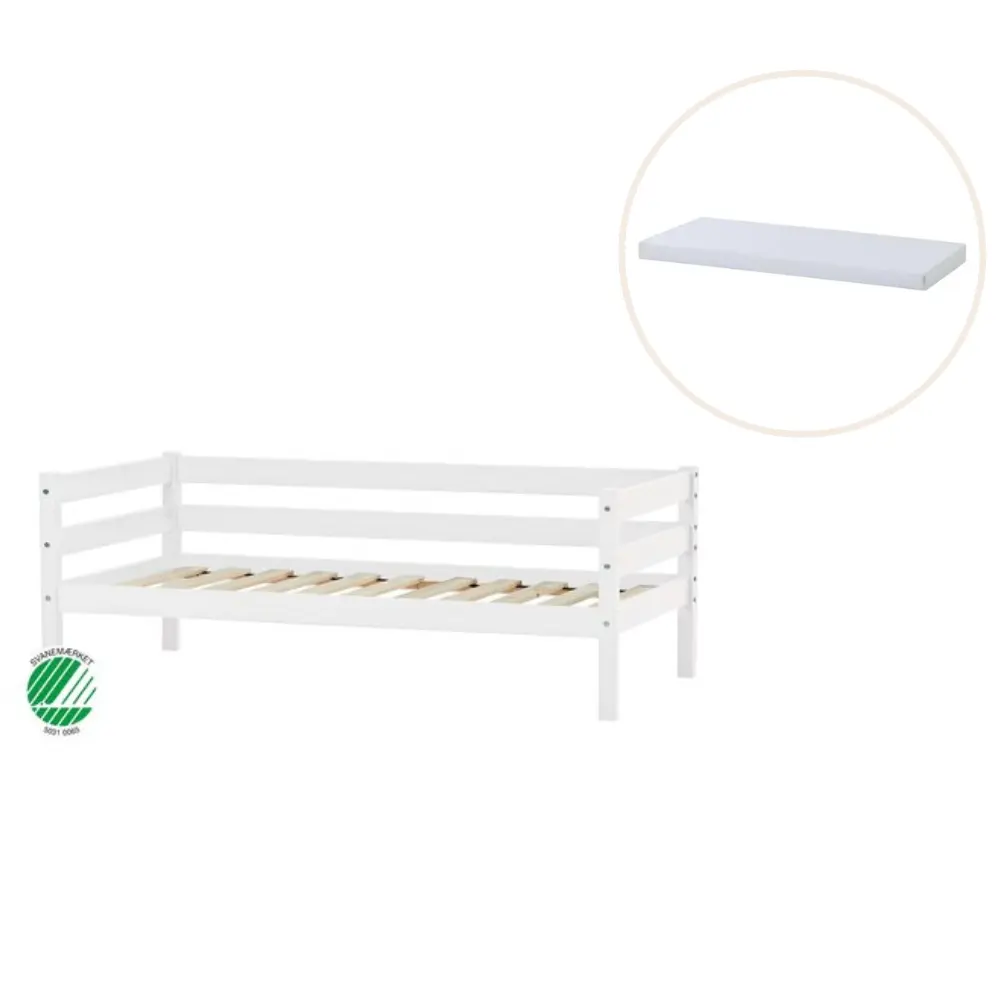 ECO Comfort Juniorsäng med madrass - 70x160 cm. - vit | Barnrum - Barnsängar & vaggor - Barnsängar | BabyMode