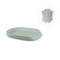 Skötunderlägg Pur inkl. skötunderläggsöverdrag – grönt