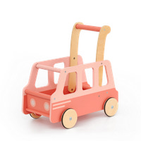 Gå-Vagn Skolbuss - Rosa
