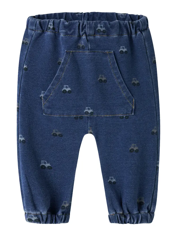 Name It Ben Barrel Sweatpants - Dark Blue Denim - 86