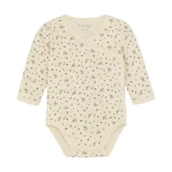 Långärmad Omlottbody - Shadow Gray | Kläder - Bodys & overaller - Långärmad body | BabyMode