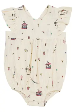 Printet romper m. seler - TIVOLI | Kläder - Bodys & overaller - Body utan ärmar | BabyMode