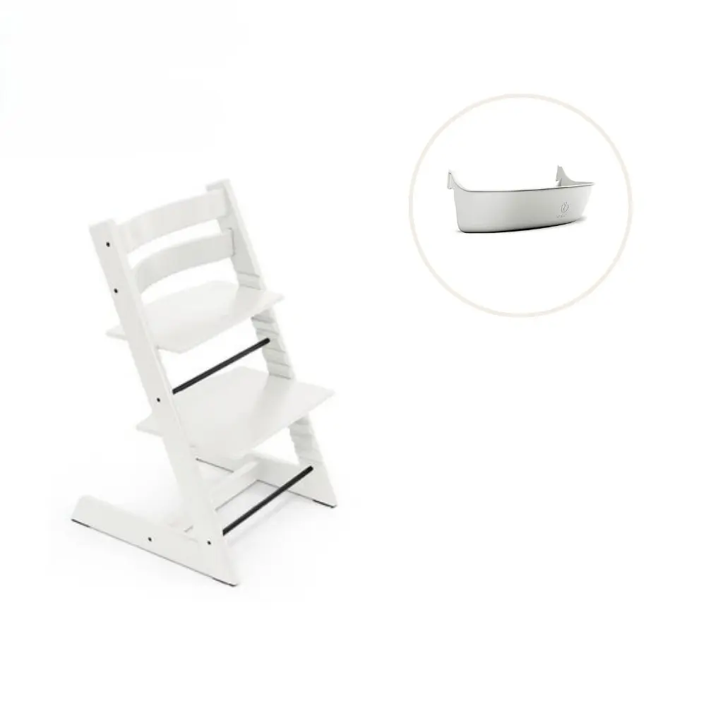 Stokke® Tripp Trapp Stol Bok Inkl. Förvaringslåda - White | Baby & Barn - Äta - Barnstolar & tillbehör - Barnstolar med tillbehör | BabyMode