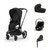 Cybex Priam Duovagn + Cloud T Plus + Bas T - Matt Black/Sepia Black