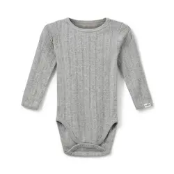 Dicte Långärmad Body - Grey mel