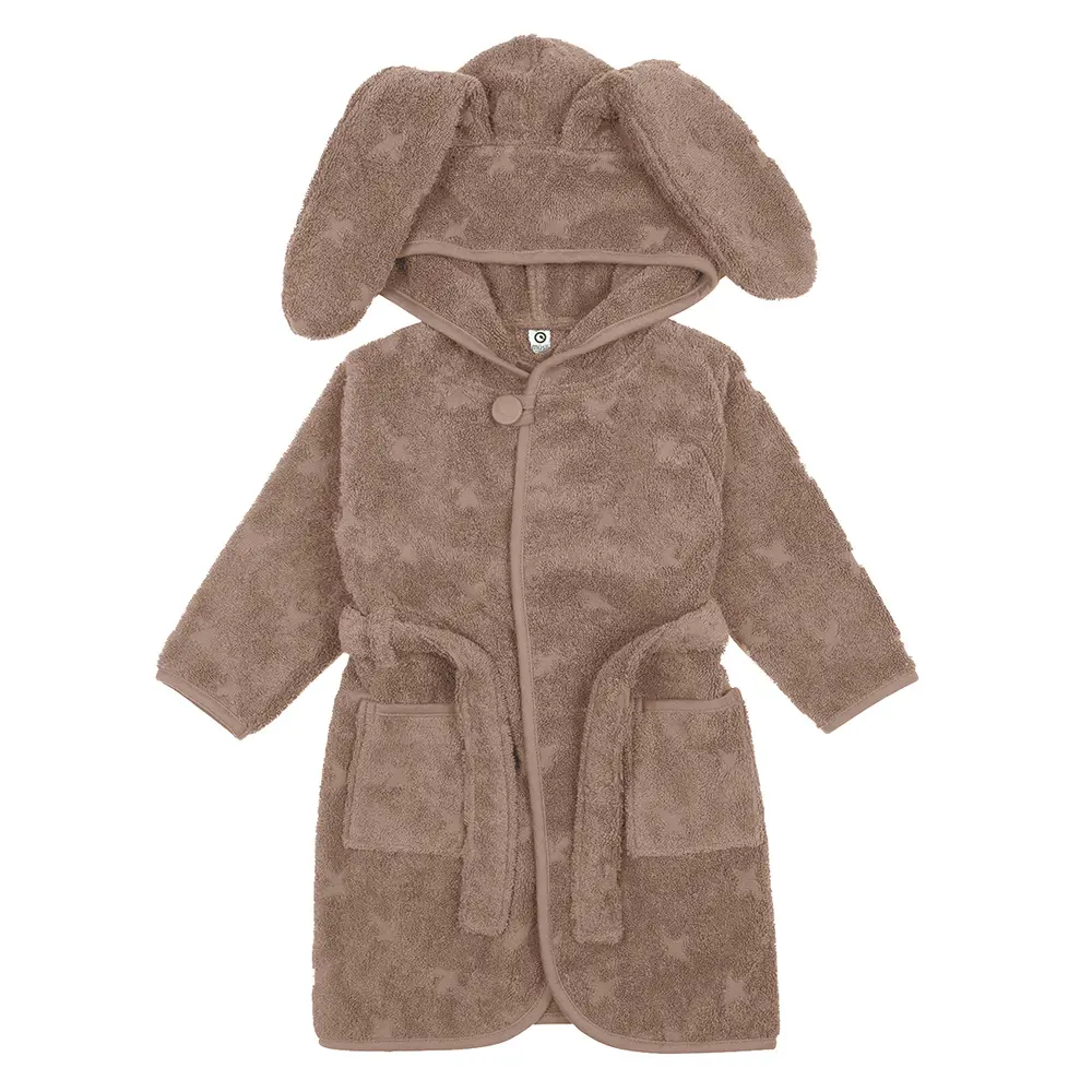 Badcape med öron, 92/98 - Walnut | Baby & Barn - Sköta - Badrockar, ponchos & badlakan | BabyMode