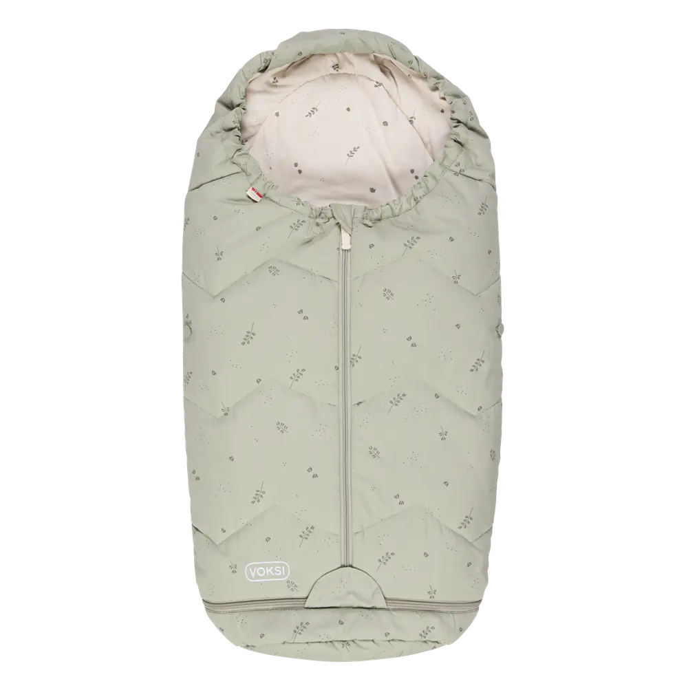 Voksi® Sky Light Åkpåse - Misty Green Heather | Barnvagnar - Barnvagnstillbehör - Åkpåsar | BabyMode