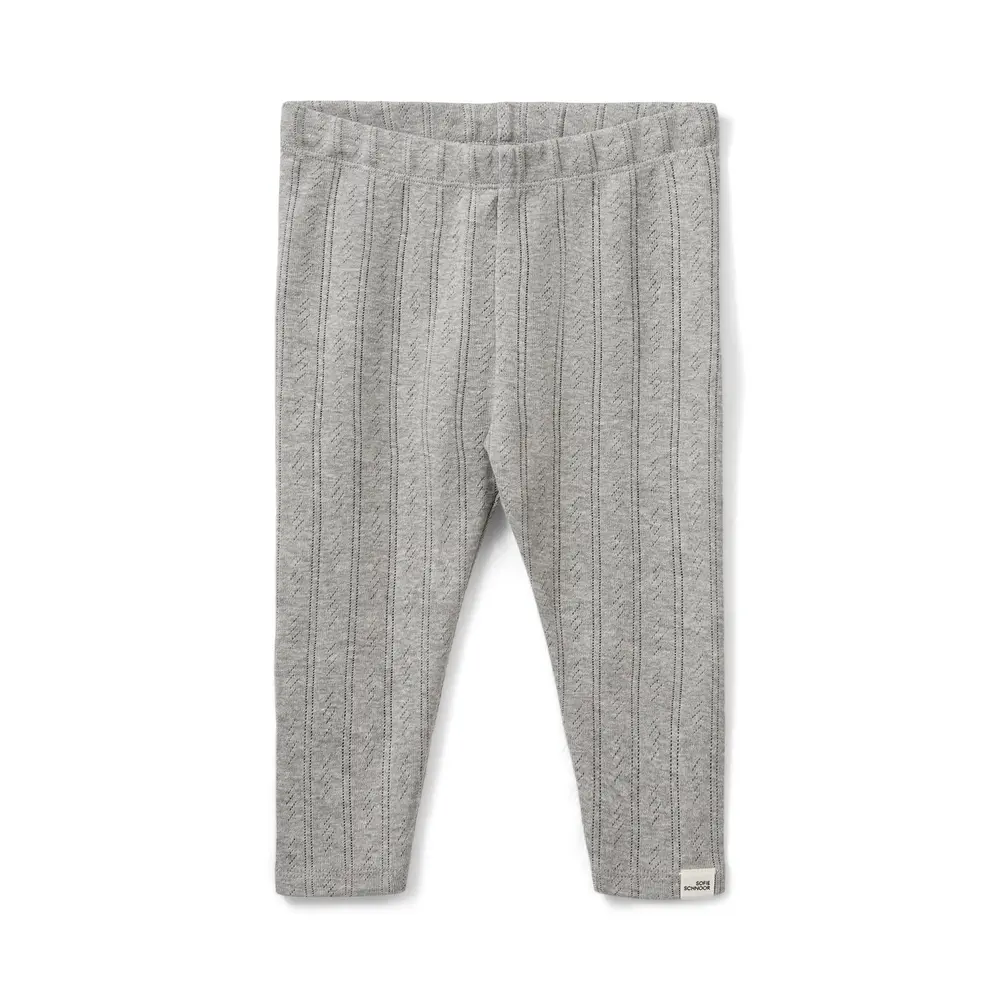 Naline leggings - Grey mel - 62 | Barnkläder - Underdelar - Leggings | BabyMode
