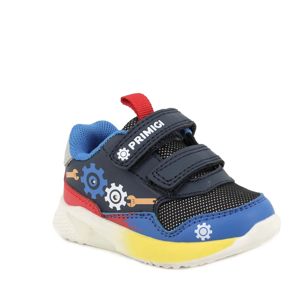Infi Sneakers m. Ljus - Navy/grig-navy - 22 | Barnskor - Lära-gå-skor & prewalkers - Lära-gå-skor | BabyMode