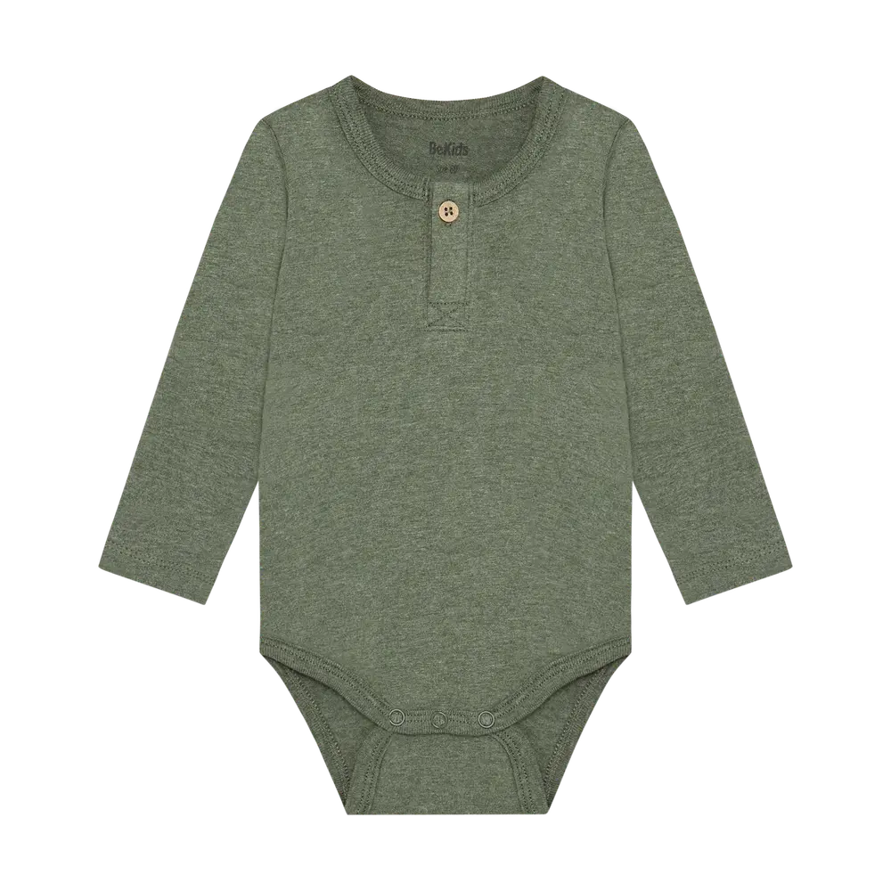 BeKids Långärmad Body - Four Leaf Clover - 80