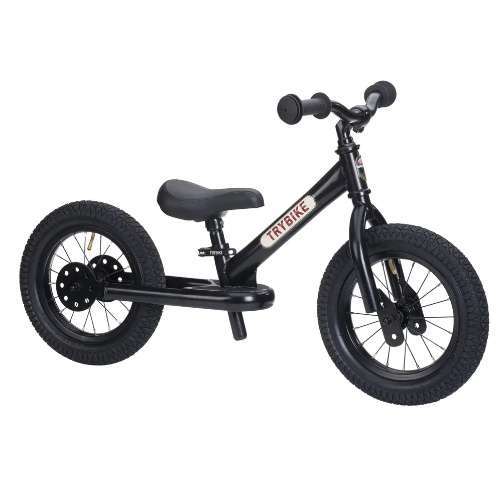 Springcykel 2 Hjul - Svart