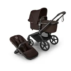 Bugaboo Fox 5 Renew Complete Duovagn - Black/Cocoa Brown | Barnvagnar - Duovagnar - Alla duovagnar | BabyMode