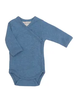 Nyfödd Omlottbody - Azur | Kläder - Bodys & overaller - Långärmad body | BabyMode