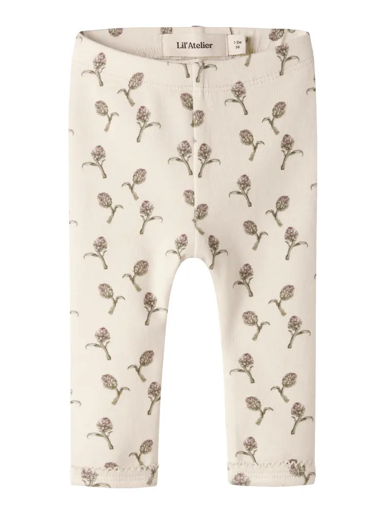 Lil' Atelier Gayo Sin Slim Leggings - Turtledove - 56