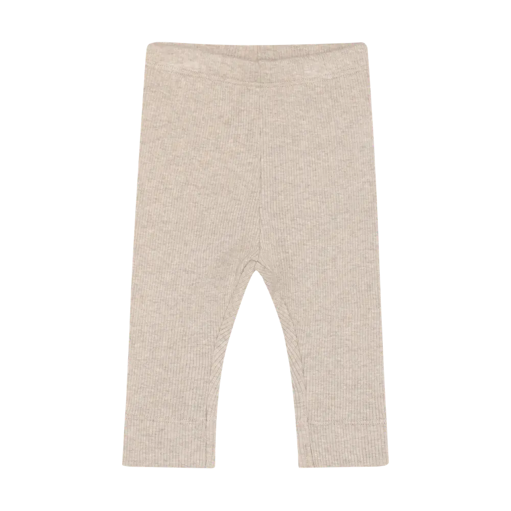 Leggings Melange Rib - Pure Cashmere Melange - 74 | Barnkläder - Underdelar - Leggings | BabyMode