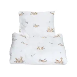 Påslakan Bunny Vagn/vagga - Vit | Barnrum - Textilier - Sängkläder - Sängkläder för barn | BabyMode