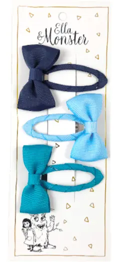 Hårspännen Dusty Blue Bow | Kläder - Temakläder - Festkläder & tillbehör - Håraccessoarer | BabyMode
