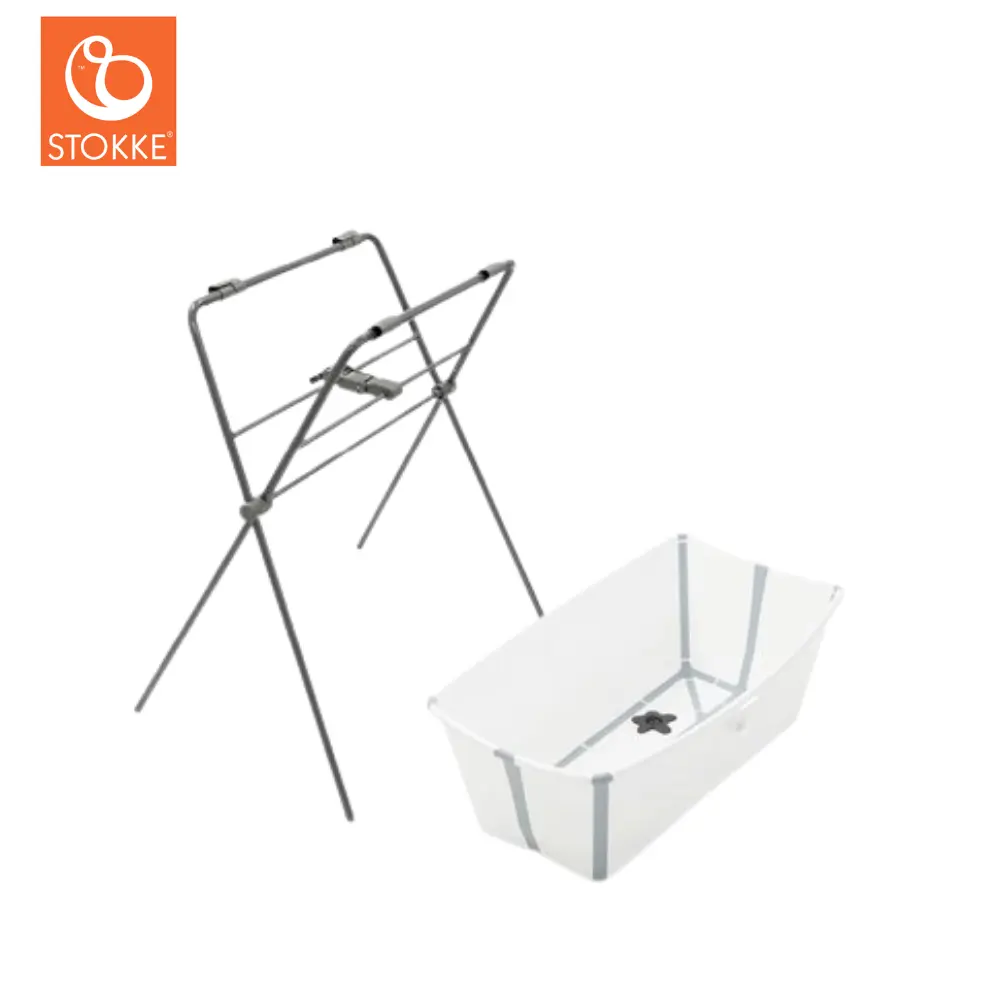 Stokke® Flexi Bath Badbalja Inkl. Stativ - White | Baby & Barn - Sköta - Badkar & badtillbehör | BabyMode