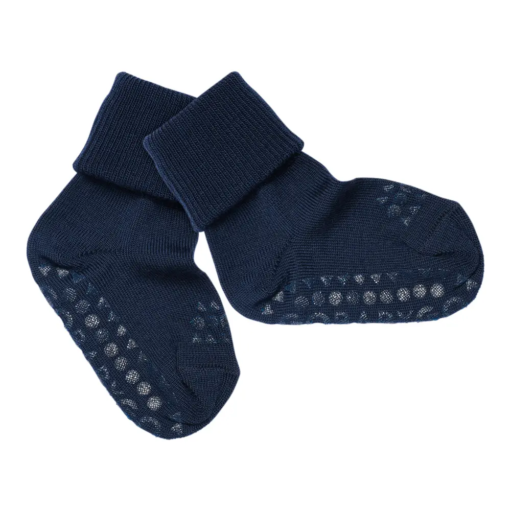 Halkstrumpor Merinoull - Midnight Blue - 27/30 | Barnkläder - Ull - Strumpor & ullstrumpbyxor | BabyMode