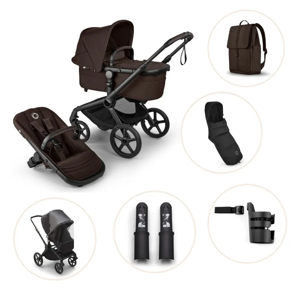 Bugaboo Fox 5 Renew Barnvagn - Cocoa Brown/Black
