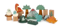 Trä Byggklossar Dino | Leksaker - Byggsatser & LEGO - Träklossar | BabyMode