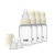 Rund nappflaska Silikon 4-Pack 150 ml - Ivory
