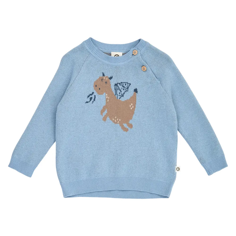 Müsli Storybook Sweater - Soft Blue - 80