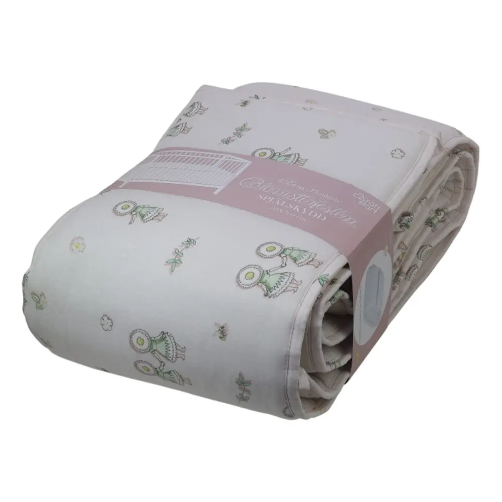 Spjälskydd Beskow Blomsterfesten Sand | Barnrum - Textilier - Spjälsängsskydd | BabyMode