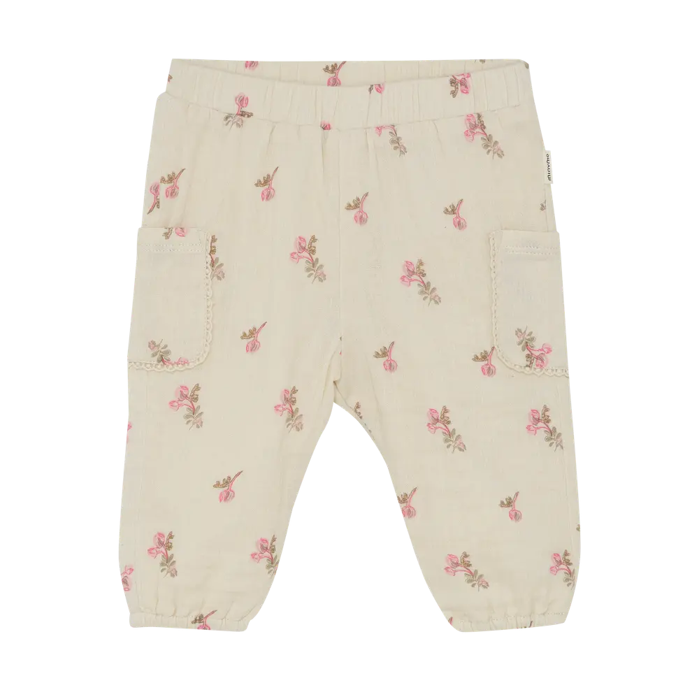 Byxor m. Tryck - White Swan - 80 | Barnkläder - Underdelar - Byxor | BabyMode