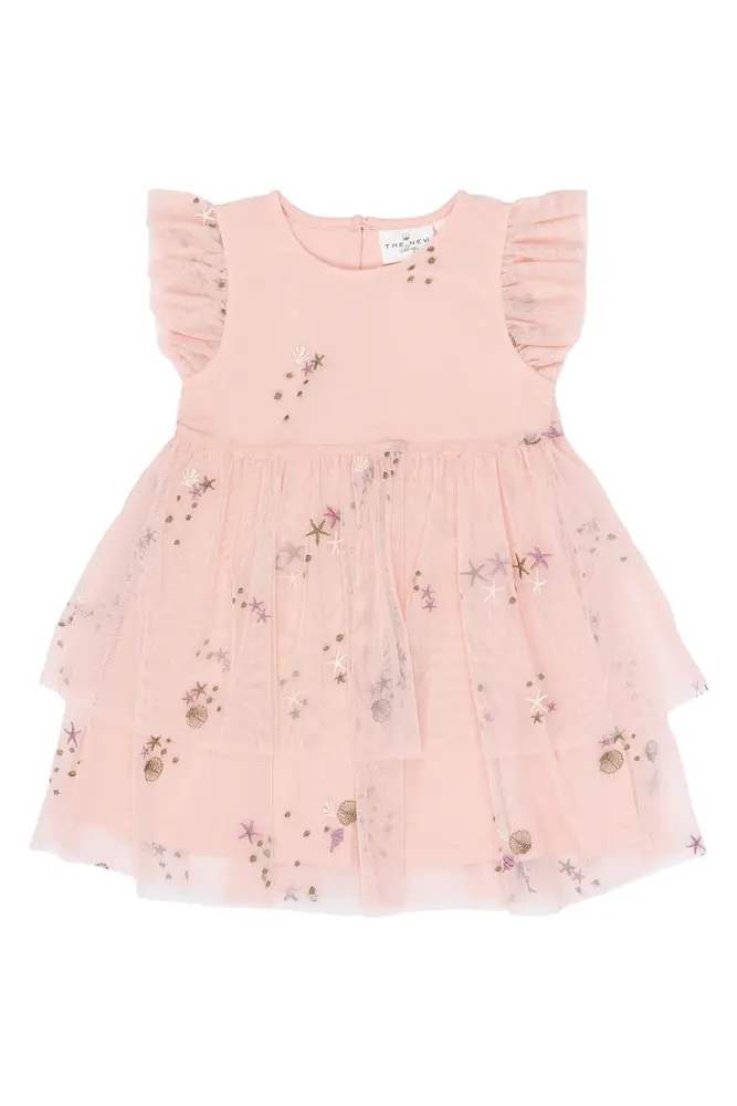 Tulla Klänning - Peach Whip EMB - 98 | Barnkläder - Toppar - Klänningar - Klänningar | BabyMode