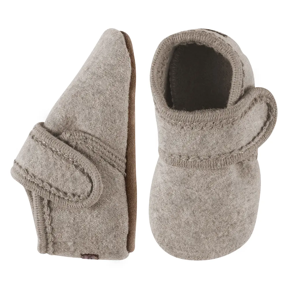 Ulltofflor - Beige Melange - 16/19 | Barnskor - Inneskor & tofflor - Ulltofflor | BabyMode
