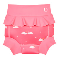 Badblöja neopren - Swan - Rosy