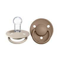 Napp De Lux 2-Pack silikon - Vanilla/Dark Oak