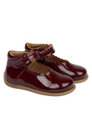 Lära-gå-skor Ballerina - Dark Red